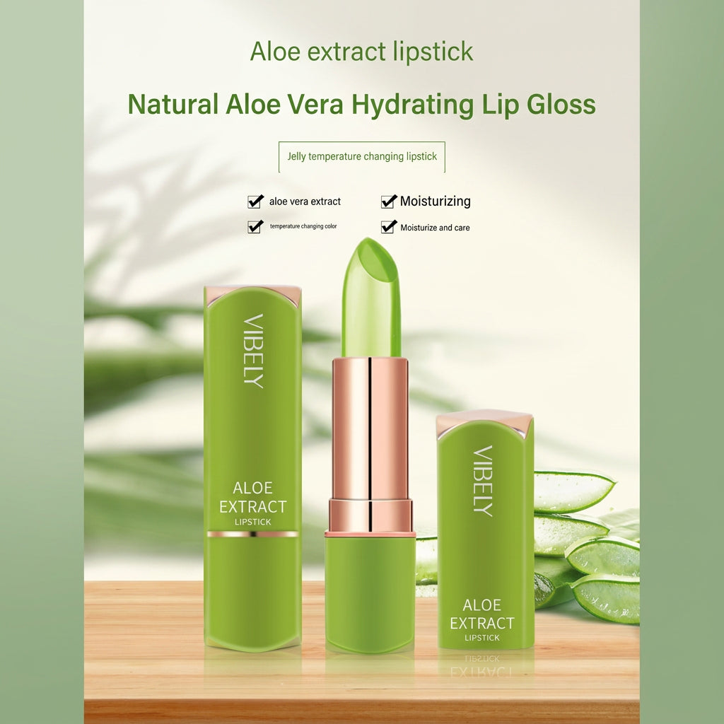Natural Aloe Vera Long Lasting Moisturizing Lipstick